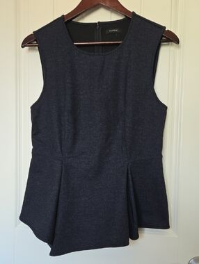 Halogen Asymmetrical Peplum Top (sz M)